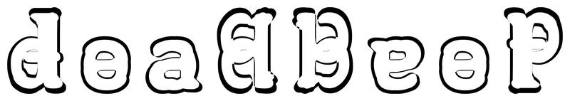 Ambigram for deadbeef in Salina  